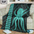 Hawaii Octopus KaKau Polynesian Premium Blankets - Turquoise - AH - Polynesian Pride