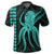 Hawaii Octopus KaKau Polynesian Polo Shirt Turquoise - Polynesian Pride