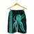 Hawaii Octopus KaKau Polynesian Men's Shorts - Turquoise - AH - Polynesian Pride