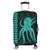 Hawaii Octopus KaKau Polynesian Luggage Covers - Turquoise - AH Black - Polynesian Pride