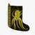 Hawaii Octopus KaKau Polynesian Christmas Stocking - Yellow - AH Christmas Stocking 26 X 42 cm Black - Polynesian Pride