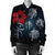 Hawaii Ohana Turtle Hibiscus Galaxy Bomber Jacket - AH - Polynesian Pride