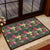 Hawaii Palm Leaves Pineapples Jungle Leaf Hawaii Door Mat Door Mat Black - Polynesian Pride