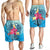 Hawaii Plumeria Deep Sea Circle Turtle Men's Shorts - AH - Polynesian Pride