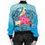 Hawaii Plumeria Deep Sea Circle Turtle Bomber Jacket - AH - Polynesian Pride