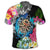 Hawaii Plumeria Hibiscus Wave Turtle Polo Shirt - Polynesian Pride