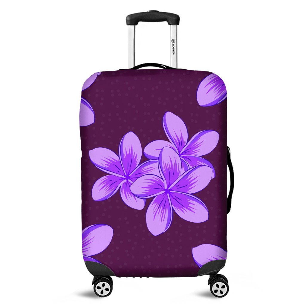 Hawaii Plumeria Simple Luggage Covers - AH Black - Polynesian Pride