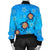 Hawaii Plumeria Turtle In The Ocean Bomber Jacket - AH - John Style - Polynesian Pride