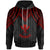 Hawaii Hoodie Polynesian Armor Style Red Unisex Red - Polynesian Pride