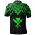 Hawaii Polo Shirt Polynesian Armor Style Green - Polynesian Pride