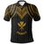 Hawaii Polo Shirt Polynesian Armor Style Gold Unisex Gold - Polynesian Pride