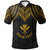 Hawaii Custom Polo Shirt Polynesian Armor Style Gold Unisex Gold - Polynesian Pride