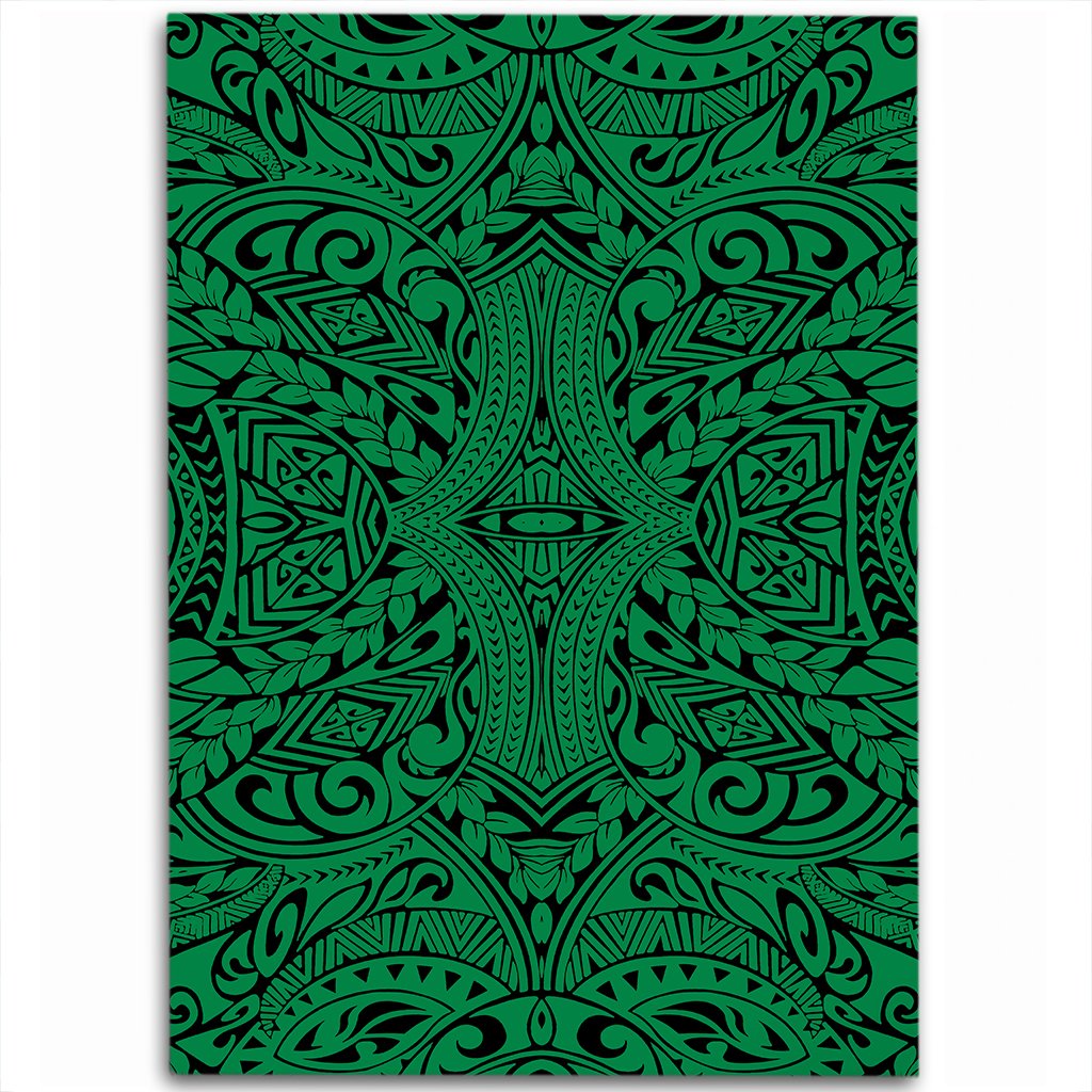 Hawaii Polynesian Culture Green Area Rug - AH Luxurious - Polynesian Pride