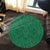 Hawaii Polynesian Culture Green Round Carpet - AH - Polynesian Pride