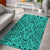 Hawaii Polynesian Culture Turquoise Area Rug - AH - Polynesian Pride