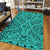 Hawaii Polynesian Culture Turquoise Area Rug - AH - Polynesian Pride