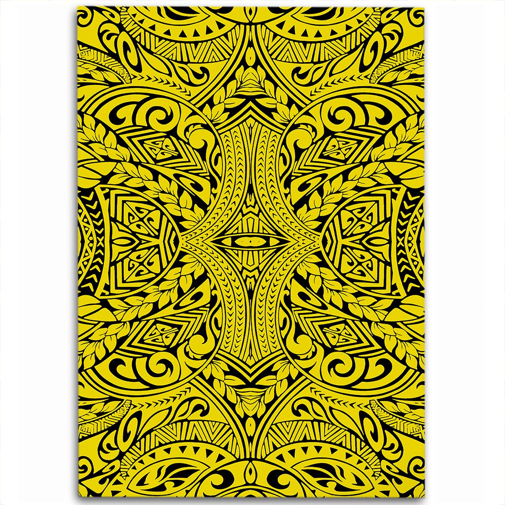 Hawaii Polynesian Culture Yellow Area Rug - AH Luxurious - Polynesian Pride