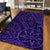 Hawaii Polynesian Hawaiian Style Tribal Tattoo Violet Area Rug - AH - Polynesian Pride