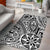 Hawaii Polynesian Hawaiian Style Tribal Tattoo White Area Rug - AH - Polynesian Pride