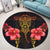 Hawaii Polynesian Hibiscus Animal Round Carpet - AH - Polynesian Pride