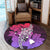 Hawaii Polynesian Hibiscus Sweat Round Carpet - AH - Polynesian Pride