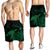 Hawaii Polynesian Hibiscus Turtle Map Men's Shorts Green - AH - Polynesian Pride