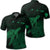 Hawaii Polynesian Hibiscus Turtle Map Polo Shirt Green Unisex Black - Polynesian Pride