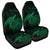 Hawaii Polynesian Hibiscus Turtle Map Car Seat Covers Green - AH Universal Fit Black - Polynesian Pride