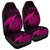 Hawaii Polynesian Hibiscus Turtle Map Car Seat Covers Pink - AH Universal Fit Black - Polynesian Pride