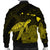 Hawaii Polynesian Hibiscus Turtle Map Bomber Jacket Yellow - AH - Polynesian Pride