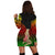 Hawaii Polynesian Hula Girl Wearing Plumeria Hoodie Dress Reggae - AH - Polynesian Pride