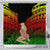 Hawaii Polynesian Hula Girl Wearing Plumeria Shower Curtain Reggae - AH 177 x 172 (cm) Black - Polynesian Pride