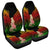 Hawaii Polynesian Hula Girl Wearing Plumeria Car Seat Covers Reggae - AH Universal Fit Black - Polynesian Pride