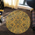 Hawaii Polynesian Kakau Turtle Old Round Carpet - AH - Polynesian Pride