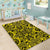 Hawaii Polynesian Kakau Turtle Yellow Area Rug - AH - Polynesian Pride