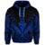 Hawaiian Polynesian Kanaka Kakau Hoodie Alan Style Blue - Polynesian Pride