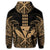 Hawaiian Polynesian Kanaka Kakau Hoodie Alan Style Gold - Polynesian Pride