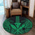 Hawaii Polynesian Kanaka Kakau Round Carpet - Alan Style Green - AH - Polynesian Pride