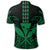 Hawaii Polynesian Kanaka Kakau Polo Shirt Alan Style Green - Polynesian Pride