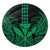 Hawaii Polynesian Kanaka Kakau Round Carpet - Alan Style Green - AH Round Carpet Luxurious Plush - Polynesian Pride