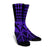 Hawaii Polynesian Kanaka Kakau Crew Socks - Alan Style Purple - AH - Polynesian Pride