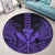 Hawaii Polynesian Kanaka Kakau Round Carpet - Alan Style Purple - AH - Polynesian Pride