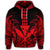 Hawaiian Polynesian Kanaka Kakau Hoodie Alan Style Red - Polynesian Pride