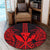 Hawaii Polynesian Kanaka Kakau Round Carpet - Alan Style Red - AH - Polynesian Pride