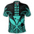 Hawaii Polynesian Kanaka Kakau Polo Shirt Alan Style Turquoise - Polynesian Pride