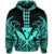 Hawaiian Polynesian Kanaka Kakau Hoodie Alan Style Turquoise - Polynesian Pride