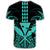 Hawaii Polynesian Kanaka Kakau T Shirt Alan Style Turquoise - Polynesian Pride