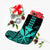 Hawaii Polynesian Kanaka Kakau Christmas Stocking - Alan Style Turquoise - AH - Polynesian Pride