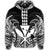 Hawaiian Polynesian Kanaka Kakau Hoodie Alan Style White - Polynesian Pride