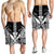 Hawaii Polynesian Kanaka Kakau Men's Shorts - Alan Style White - AH - Polynesian Pride